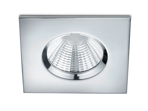 Trio Einbauleuchte Zagros 8,5 x 8,5 cm Silber Chrom