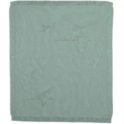 Sterntaler Strick-Schmusedecke Baylee - Babydecke 75 x 90 cm, ideal zum Schmusen und Zudecken, mit schöner Sternen-Applikation, aus 100% Baumwolle, maschinenwaschbar und perfekt für unterwegs.