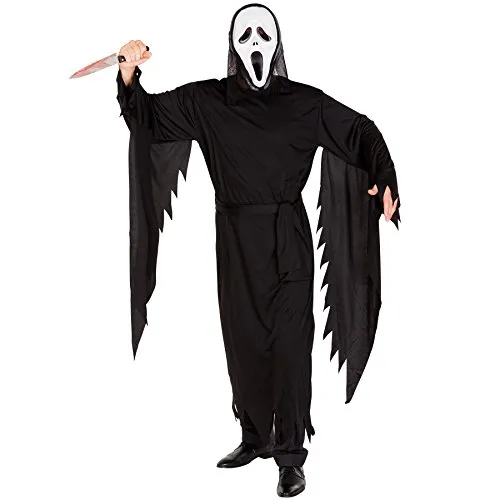 dressforfun tectake Schauriges Screaming Ghost Kostüm Ganzkörperkostüm inkl. Maske und Bindegürtel (M | Nr. 300111)