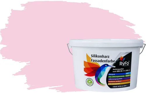 RyFo Colors Silikonharz Fassadenfarbe - Rottöne, 1 L - Hochwertige Silikonharz Fassadenfarbe in eleganten Rottönen, wasserabweisend und diffusionsfähig. Ideal für langlebige, ästhetische Fassaden mit hervorragendem Schutz vor Schmutz und UV-Strahlen.
