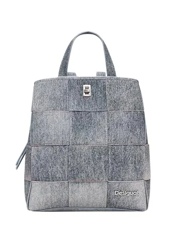 Desigual Geflochtener Rucksack M, blau