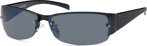 Herren Sonnenbrille 80er Fahrradbrille Sport Brille Retro Schwarz