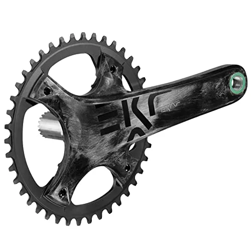 Campagnolo Krg Ekar Kurbel – Dunkelgrau, One Size - Kurbel & -garnituren mit 630-Stahlachse und UD-Carbon-Armen für maximalen Antrieb und Kettensicherheit – ideal für Schotterfahrten und Rennen.
