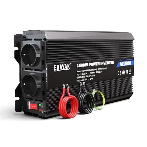 ERAYAK Spannungswandler 12V 230V 1500W/3000W