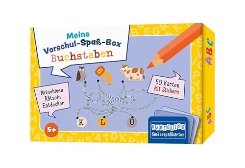 Meine Vorschul-Spaß-Box: Buchstaben: Mitnehmen, rätseln, entdecken (KARTOLINO Kinderspaßkarten: Meine Vorschul-Spaß-Box)