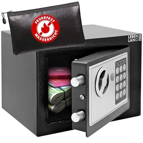 Lebenlang Tresor 5L Elektronischer Safe für Zuhause
