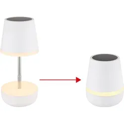 GLOBO 36638W Solarleuchte mit Teleskop, 10x LED - Weiß - Stylische Solarleuchte für den Außenbereich mit verstellbarem Teleskop. Bietet warmes Licht (3000 K) und ist wetterfest (IP44). Ideal für gemütliche Abende im Garten.