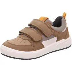Superfit Maverick Sneaker für Jungen - Stylischer Sneaker von Superfit aus robustem Echtleder und Textil, mit einfachem Einstieg durch doppelten Klettverschluss. Ideal für Schule und Freizeit, sorgt für hohen Tragekomfort und gute Passform.