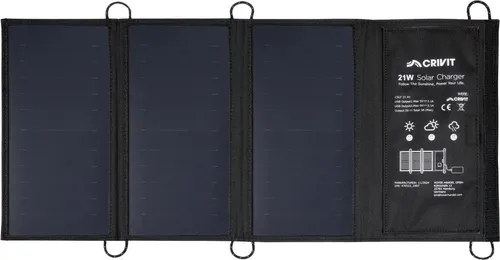 Produktbild CRIVIT Solar Ladegerät Powerbank 21W