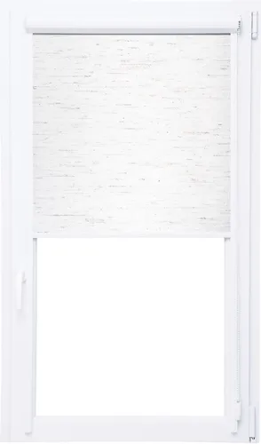 Verdunklungsrollo mit Kassette und seitlichen Leisten 100% Black Out Thermorollo (natur, 50x150 cm)