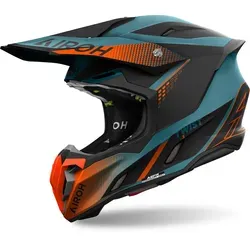 AIROH TWIST 3 SHARD ORANGE MATT XS - Motorradhelm mit modernem Design und ECE 22 06 Zulassung, bietet optimale Sicherheit und Komfort für alle Fahrer.