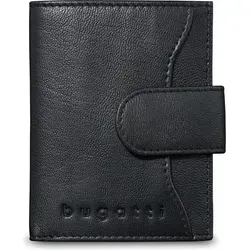 bugatti Secure Smart Slim Wallet – Flaches Leder-Portemonnaie mit RFID Schutz - Herren-Geldbörse mit 8 Kartenfächern, ideal für die vordere Tasche, aus hochwertigem Leder und mit innovativem RFID Schutz für sichere Daten.