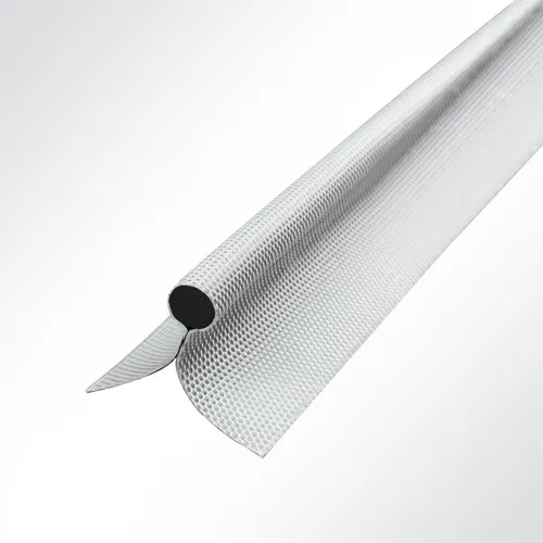 Lysel® Zeltkeder PVC doppelfahnig 13.50mm silbergrau - Campingausrüstung, hochwertiger Zeltkeder aus Polyestergewebe mit PVC-Beschichtung für höchste Stabilität, individuell zuschneidbar und ideal für Planen und Sonnensegel.