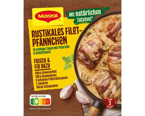MAGGI Fix für Rustikales Filet Pfännchen in cremiger Sauce 33g