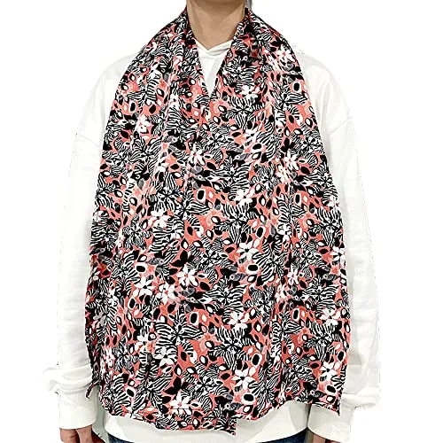 EDWERD HXCH Lätzchen für Erwachsene, für ältere Menschen, Parkinson, Behinderte, Essenskleidung, Schutz, tägliches Leben, Esshilfen, Zubehör (Orange)