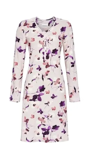 Ringella Nachthemd mit Knopfleiste Farbe helles Lavendel, Größe 48