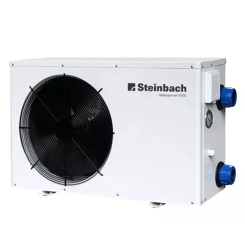 Steinbach Wärmepumpe Waterpower 8500 - Effiziente Poolheizung - Poolzubehör für Pools bis 35 m³, sorgt für angenehme Wassertemperaturen und senkt Heizkosten dank energieeffizienter Technologie.