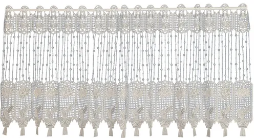 EXPERIENCE Scheibengardine Scheibengardine Macramé transparent 58x143 cm Bistrostil, Stangendurchzug, transparent