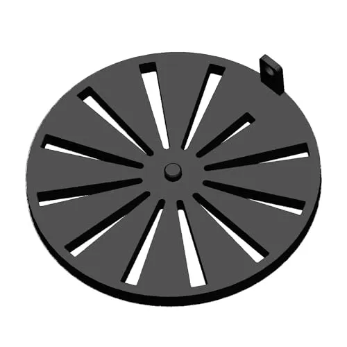 Kaminrost für Hase Kaminöfen - Ascherost aus massivem Stahl, hitzebeständig und für effiziente Luftzirkulation 170x10 mm