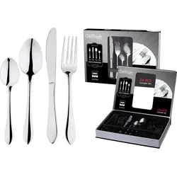 Cheffinger Besteck-Set für 6 Personen, 24-teilig - Edelstahl Essbesteck für stilvolles Eindecken, langlebig und spülmaschinenfest – perfekt für Dinnerpartys und den Alltag.