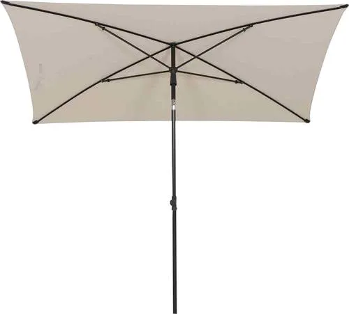 Siena Garden City L32205 Mittelstockschirm - Sonnenschirm mit 210x140 cm, langlebigem Stahlgestell und UPF 50+ Lichtschutz, ideal für entspannte Tage im Freien.
