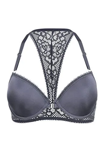 s.Oliver Damen MB613 T-Shirt-BH, Anthracite, 75D in grau von s.Oliver