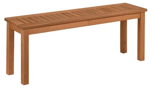 2-Sitzer-Gartenbank aus Holz mit Teaköl-Finish, 120 cm