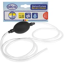 ALCA Siphon Absaugpumpe 559000 - Vielseitige Füll- und Entnahmepumpe mit flexiblem 1,8 m Schlauch. Ideal für Kraftstoffe und Öle, mit einer Förderleistung von ca. 1,5 L/Min.