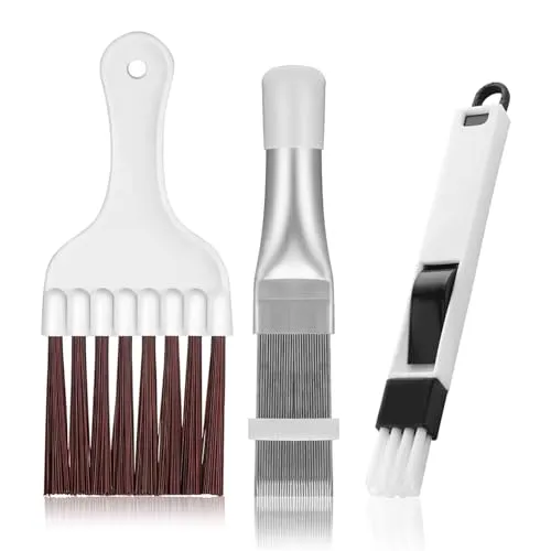 Stück Kondensator Kamm, Lamellenkamm Trockner Klimaanlage Reinigungsbürste Flosse Bürste Reinigung Konfensatorkamm für Kühlschränke Verdampfer Heizkörpern Kühlspirale 3