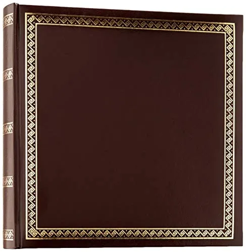 walther design Fotoalbum braun 26 x 25 cm Kunstleder mit Prägung, Das schicke Dicke MX-103-P