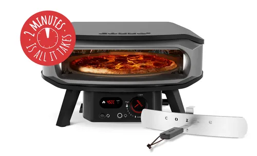 COZZE Gas Pizzaofen mit Drehfunktion 17 Zoll