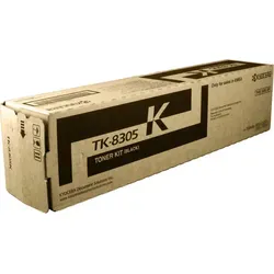 Kyocera Toner TK-8305K schwarz - Toner für Kyocera Drucker mit hoher Kapazität von ca. 25.000 A4-Seiten bei 5%, ideal für effizientes Drucken im Büro.