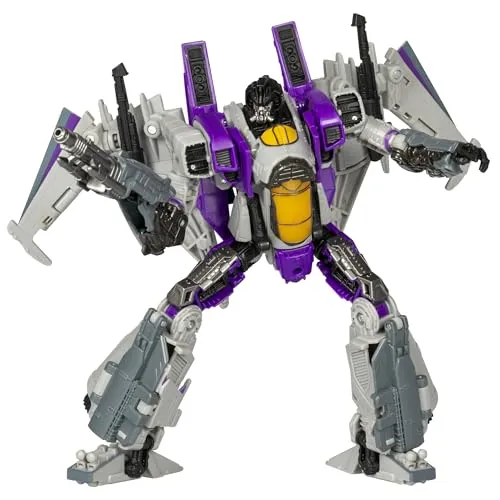 Transformers Studio Series Voyager Bumblebee 113 Skywarp - 16,5 cm Action-Figur, beweglich mit 2 Nullstrahlen und Kanonen-Accessoire, ideal zum Spielen und Präsentieren