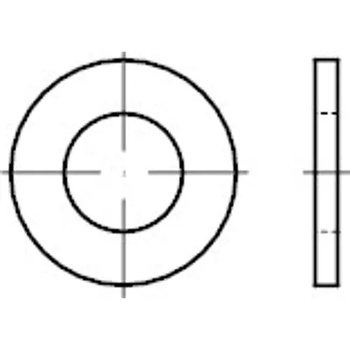 DIN 125 A 4 140 HV A 10,5 A 4 S, 1000 Stück - Unterlegscheiben, hochfest und korrosionsbeständig, ideal für zuverlässige Verbindungen in Bau- und Maschinenbauprojekten.