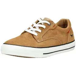 MUSTANG Schnürhalbschuh Sneaker - Stylischer Sneaker in hellbraun aus Kunstleder, ideal für Alltag und Freizeit – bequem und modisch für jeden Anlass.