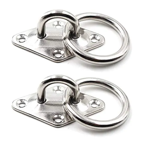 SeeRaphee Decke Wandhalterung Haken 304 Edelstahl Pad Eye Plate mit Ring 5/16