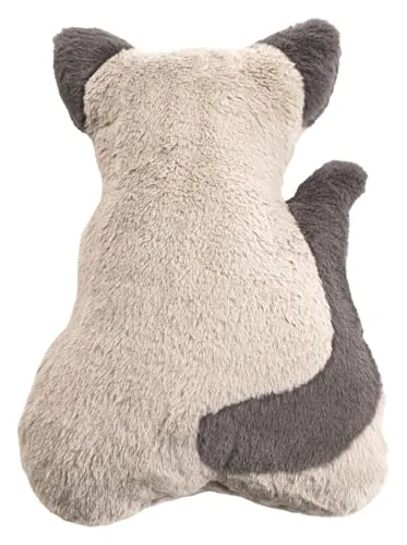 MAGMA Formkissen Miezi Katze - Kuscheliges Tiermotiv - Kissen in Katzen-Design aus hochwertigem Fellimitat, pflegeleicht waschbar und ideal als dekoratives Zierkissen oder kuscheliges Schlafkissen.