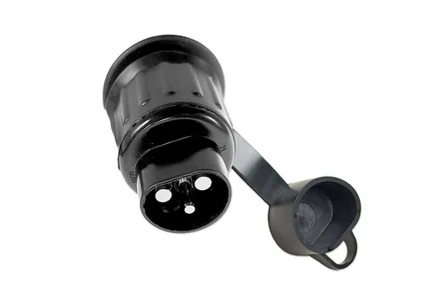 Impulse Innovation Anhängerstecker, 3-polig, 12V, 25A, Flachstecker KFZ-Adapter