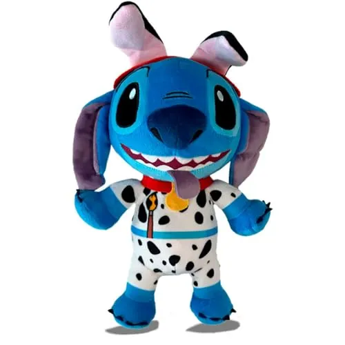 Disney Dalmatiner Stitch Plüschtier 25cm - Kuscheltier aus der Disney-Welt, 25 cm groß, ideal für Kinder ab 3 Jahren und perfekt zum Spielen oder Dekorieren. Weiche Materialien sorgen für angenehme Kuschel-Momente.