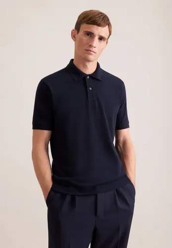 seidensticker Poloshirt Regular Polo Uni blau XL - Herren-Shirts, 100% Baumwolle für hohen Tragekomfort, unifarben in Dunkelblau, ideal für lässige Anlässe oder Business-Casual-Outfits.