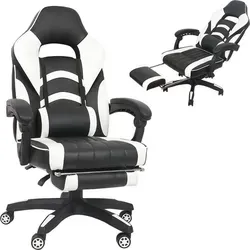 Mucola Gaming Stuhl - Ergonomischer Drehstuhl für Büro und Gaming - Drehstuhl mit ergonomischem Design, ideal für lange Gaming-Sessions und Büroarbeit. Langlebiges Kunstleder, bis 150 kg belastbar und individuell verstellbar für höchsten Komfort.