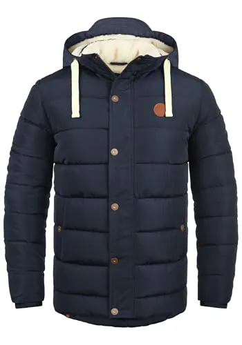 Blend Winterjacke BLEND BHFrederic blau L (52/54) - Funktionsjacke mit hochschließendem Kragen und Kapuze, ideal für kalte Tage. Der regular fit sorgt für optimalen Tragekomfort.