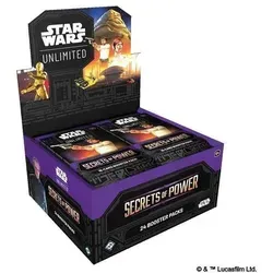 Star Wars Unlimited Secrets of Power Booster Display - TCG OVP Displays, 1 Display mit exklusiven Booster aus der Edition Secrets of Power für spannende Star Wars Abenteuer.