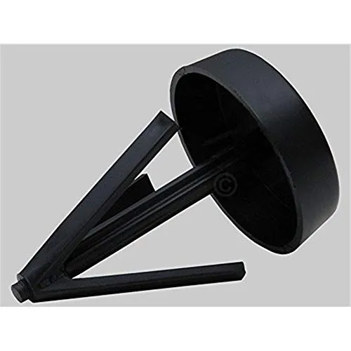 Mastkappe 42-60mm schwarz Spreizfuß