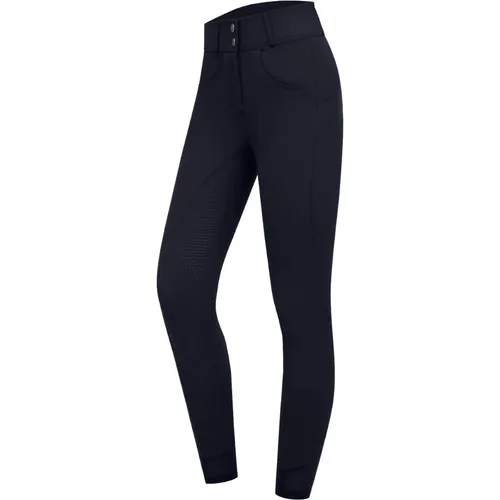 ELT Reithose Pam, tiefblau, Gr. 38 - Reitsport-Hosen für Damen, sportliche Sommerreithose mit Curved High Waist Passform, atmungsaktiv und wasserabweisend für optimalen Komfort beim Reiten.