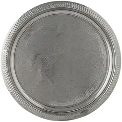 Marrakesch Dekotablett Nacera Silber 28cm – Handgearbeitet - Dekotabletts Nacera 28cm – Elegantes, handgefertigtes Serviertablett aus Metall, ideal als Deko-Element oder praktisches Küchenutensil. Verleiht jedem Raum eine warme Atmosphäre und ist vielseitig einsetzbar.