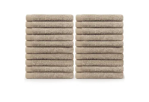 Blumtal Gästehandtücher 30x30cm in braun von Blumtal