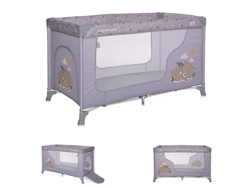 Lorelli Baby-Reisebett Moonlight - Faltbares Babyreisebett und Laufstall mit seitlicher Öffnung für einfachen Zugang. Ideal für Reisen und Besuche, bietet Komfort und Sicherheit für Ihr Baby.