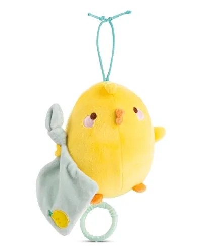NICI Spieluhr Baby Einschlafhilfe Piu Piu 13 cm mit sanfter, beruhigender Gute-Nacht-Melodie - Flauschiges Baby Geschenk Junge & Mädchen - 49476, Gelb