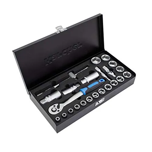 Kärcher 24-teiliges Werkzeugset - Werkzeug-Sets mit hochwertigem Chrom-Vanadium und Karbonstahl, ideal für vielseitige Anwendungen und langlebige Nutzung.